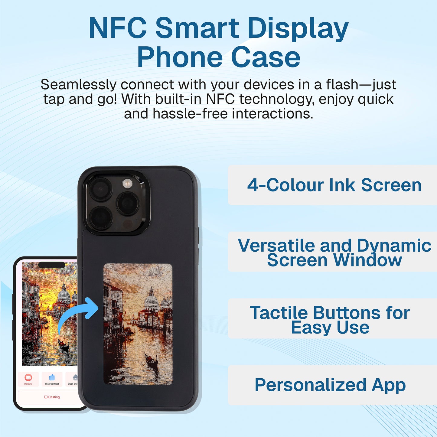E-Ink Screen Mobile Case